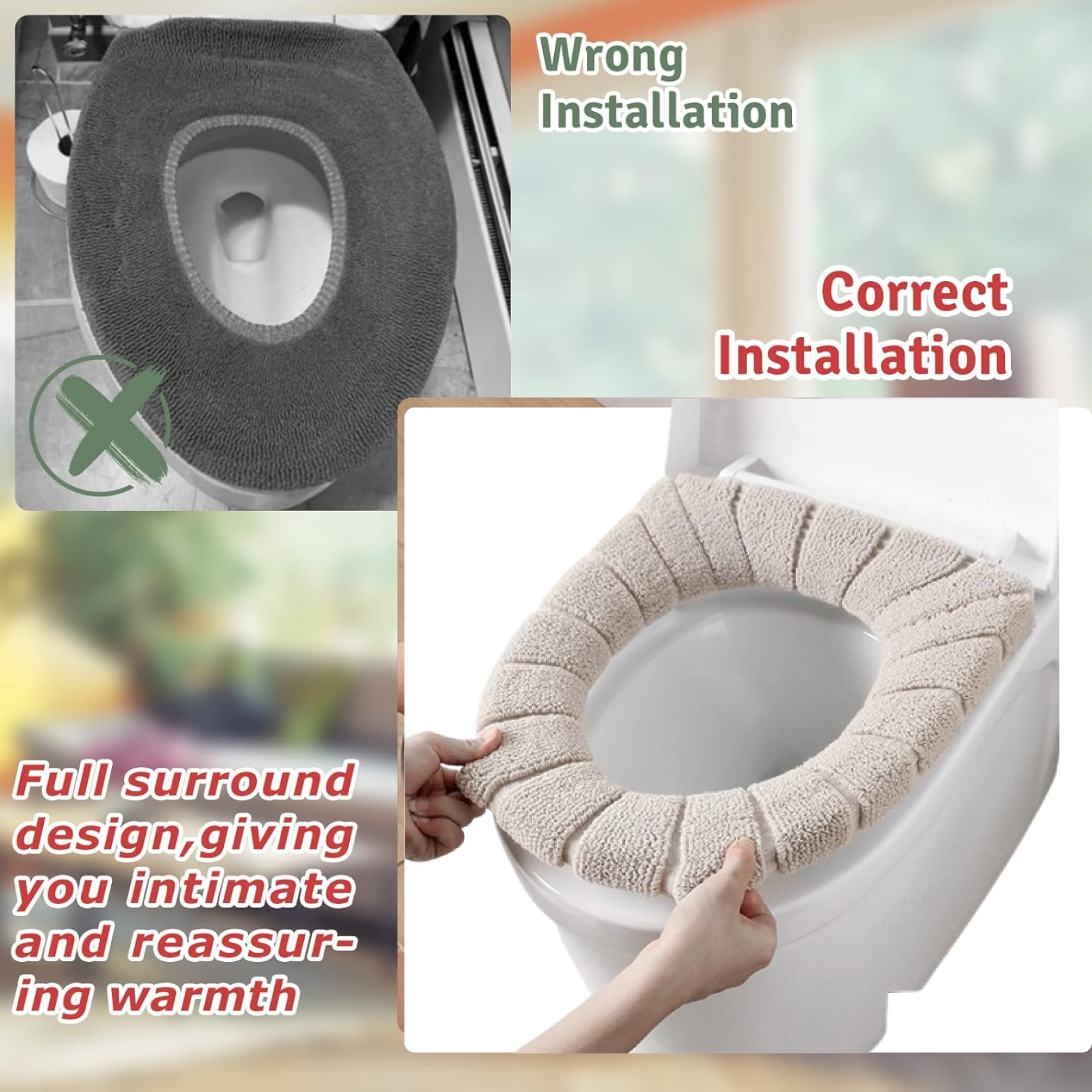 Winter Comfortable Soft Toilet Seat Mat Cover Cushion Plush-Health & Beauty Accessories-AniGuess-AniGuess