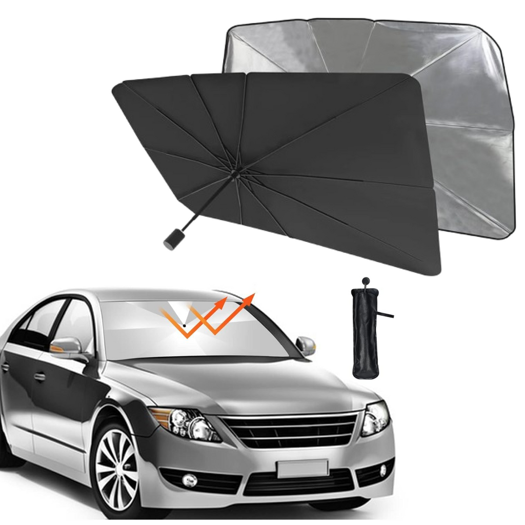  Foldable Car Windshield Sunshade for Heat Protection - in-use lifestyle shot