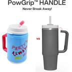 Insulated Mug with Lid Handle Flexible Straw with Cap (709 ML)