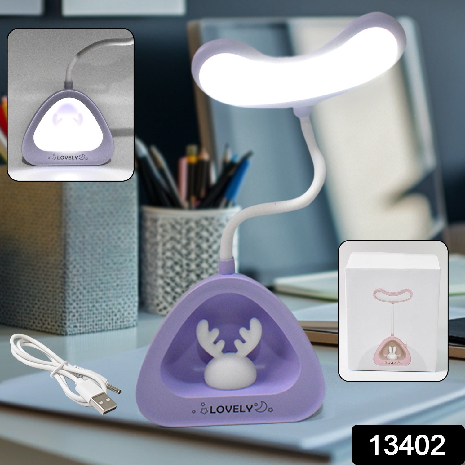 Cute Lovely LED Desk Light, LED Lamps Button Control (1 Pc)-Electronics-AniGuess-AniGuess