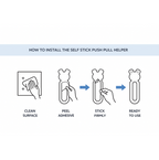 Self Stick Push Pull Helper (2 Pc)