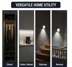 8 LED Night Lights With USB Charging & Double-Sided Adhesive Pads (1 Pc)