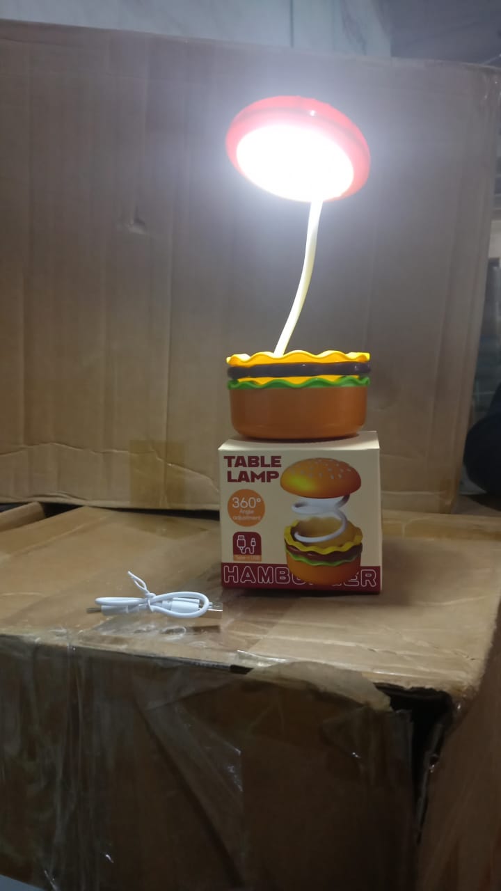 Burger Delight: Folding LED Night Lamp (1 Pc)-Electronics-AniGuess-AniGuess
