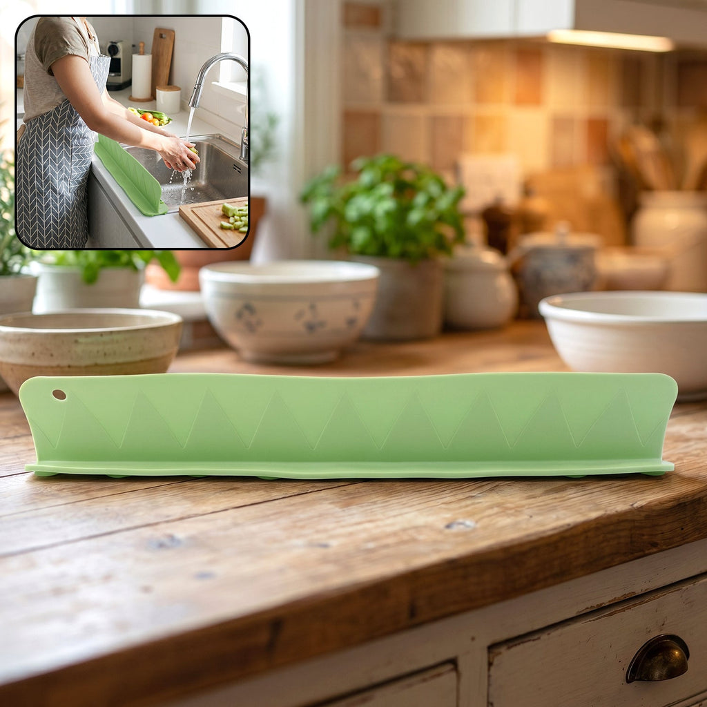 Flexible Silicone Kitchen Sink Splash Guard main image