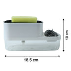 2 in 1 Plastic Dish Soap Liquid Dispenser Sponge Holder ,Sabudani  (1 Set)