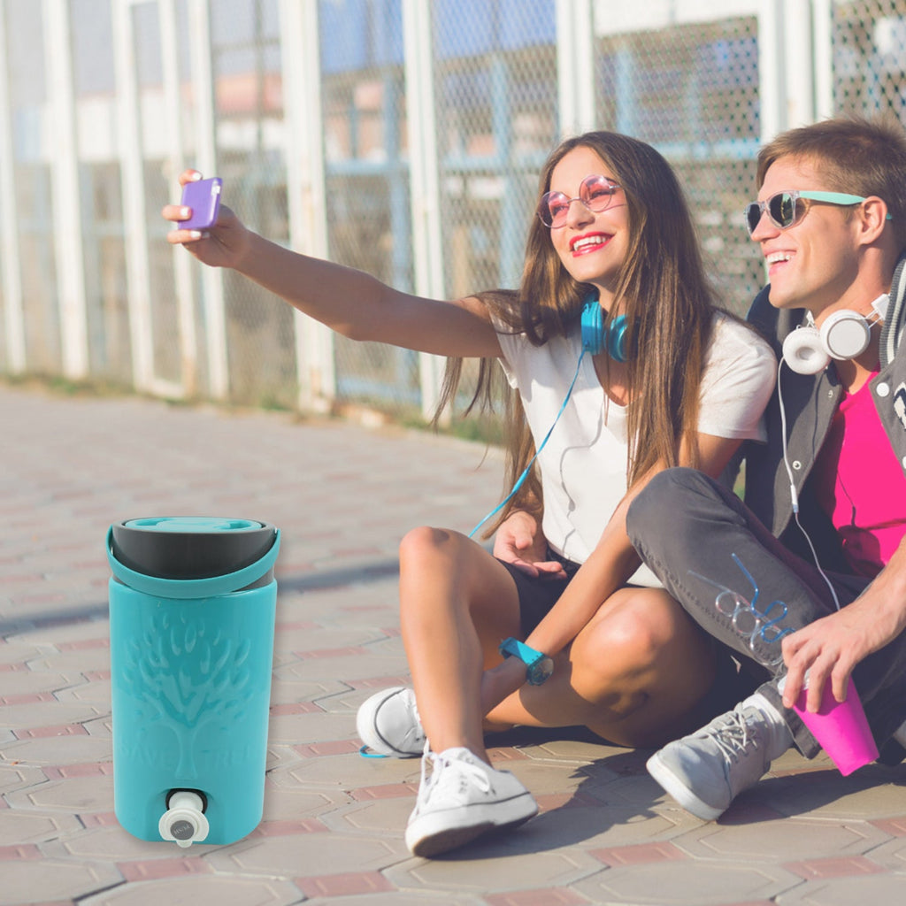 Insulated Water Jug with Tap (2000ml): Leakproof, Travel Cooler-Home & Kitchen-AniGuess-AniGuess