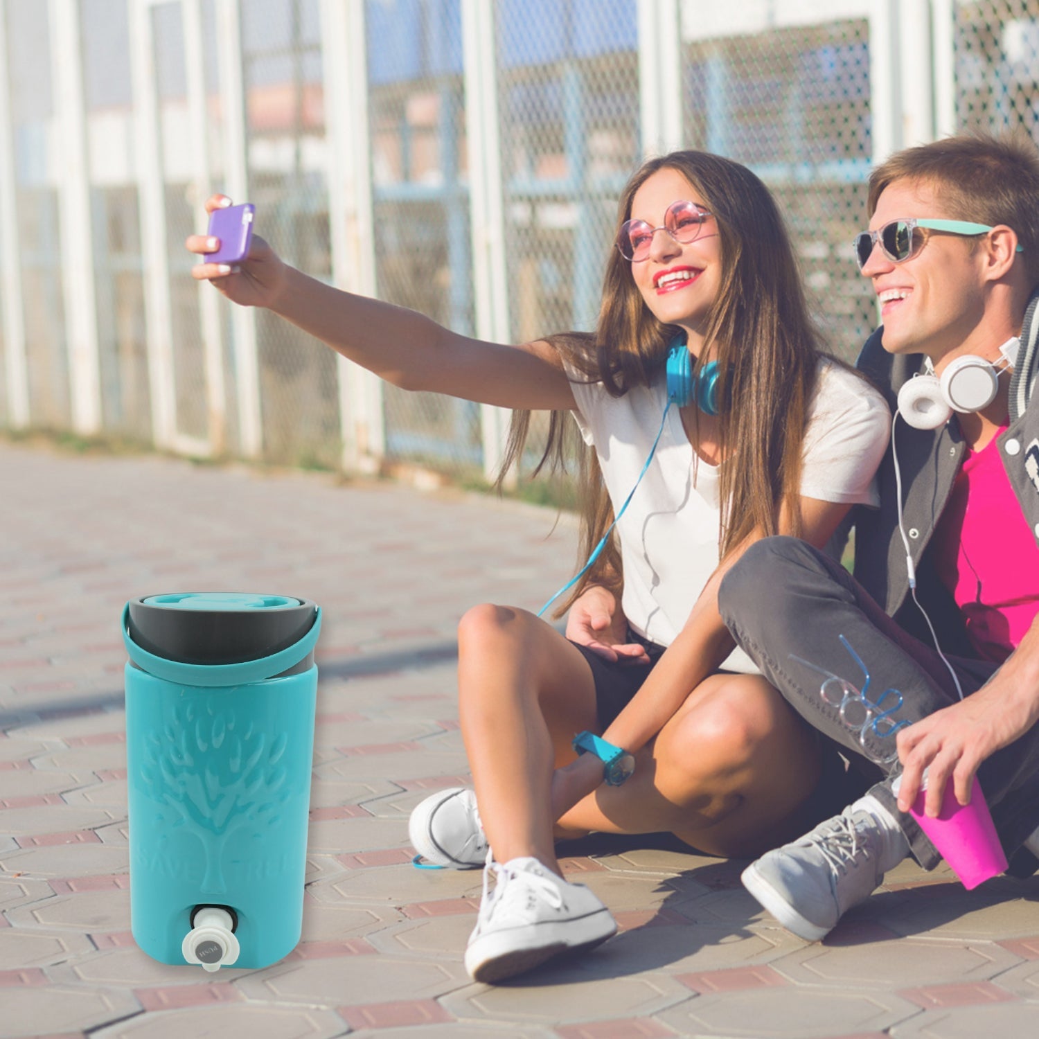Insulated Water Jug with Tap (2000ml): Leakproof, Travel Cooler-Home & Kitchen-AniGuess-AniGuess