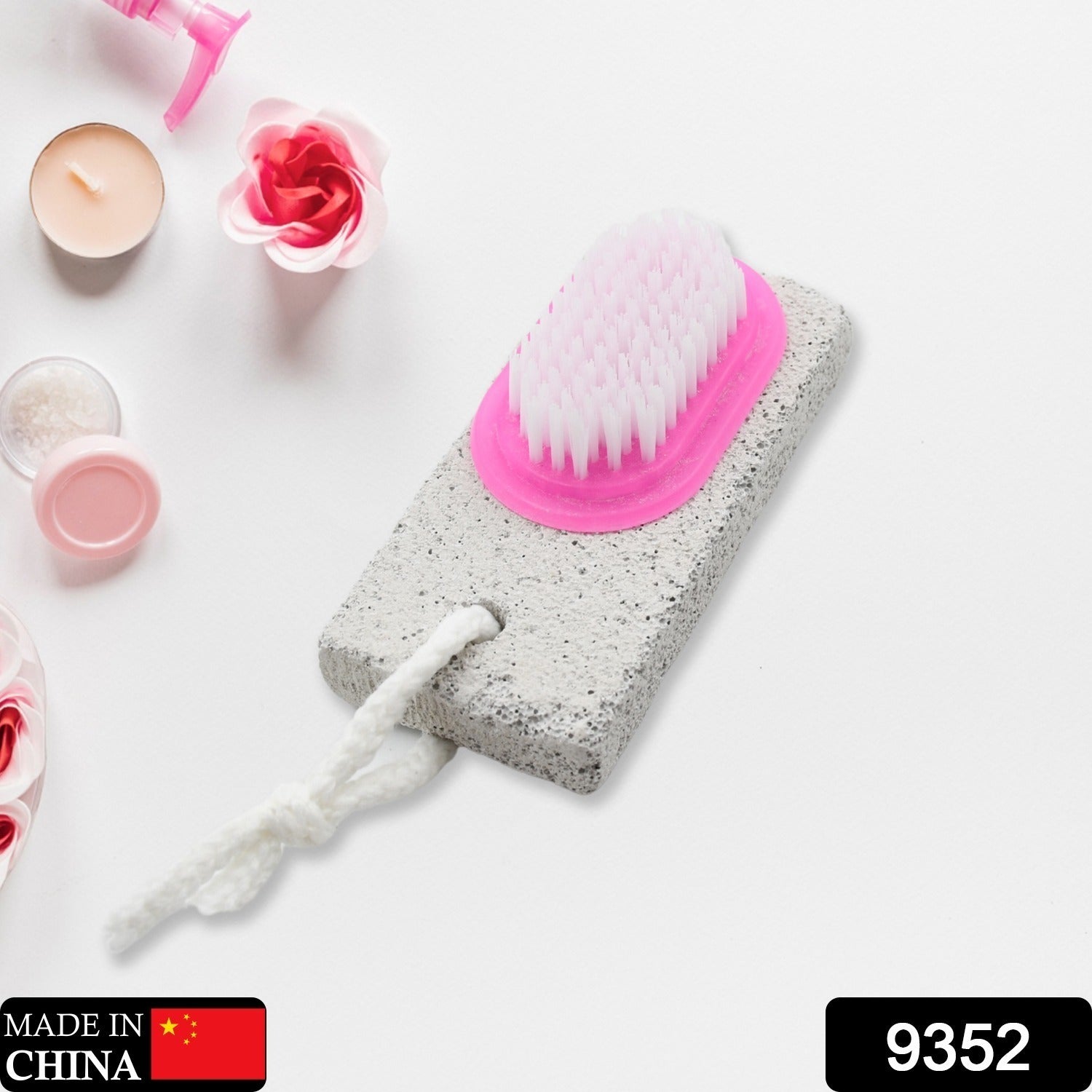 Hand and Foot Brush with pumice stone to Remove Dead Skin & Callus Stone Foot Scrubber Pedicure Brush For Dead Skin-Health & Personal Care-AniGuess-AniGuess