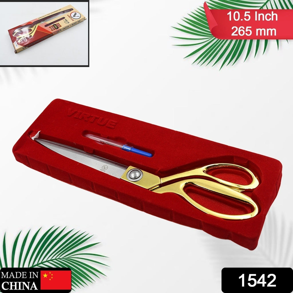 Stainless Steel Tailoring Scissor Sharp Cloth Cutting for Professionals  (Golden)-Office Products-AniGuess-AniGuess