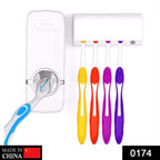 Toothpaste Dispenser & Tooth Brush Holder