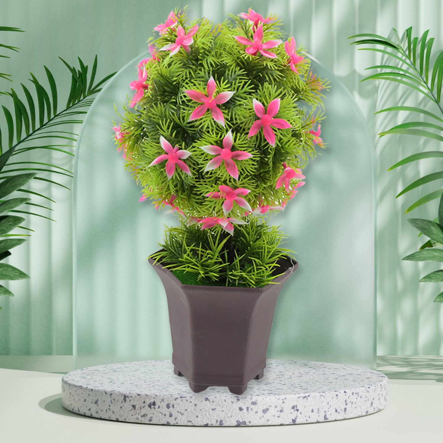 Wild Artificial Flower Plant with Cute Pot (1 Pc)-Home Improvement-AniGuess-AniGuess