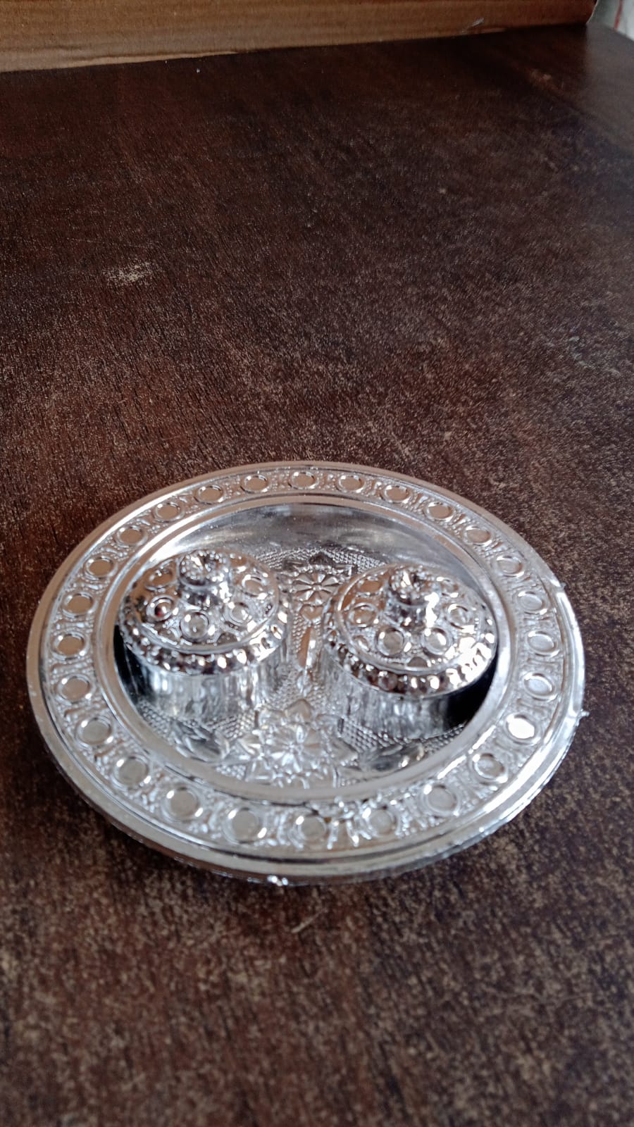 Round Shape Special Puja Thali, Kumkum Thali Holder (1 Pc / Small)-Home Improvement-AniGuess-AniGuess