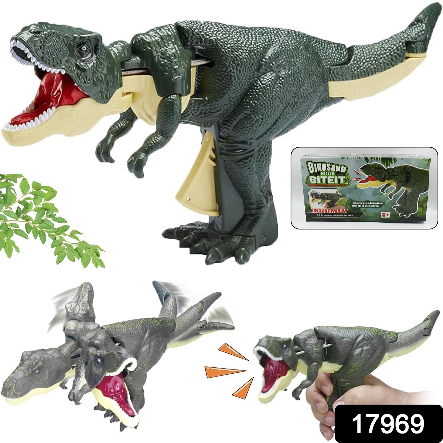 Dinosaur Roaring Toys Trigger Model with Sound Lighting Moving 3+ Years 1 Pc-Toys & Games-AniGuess-AniGuess