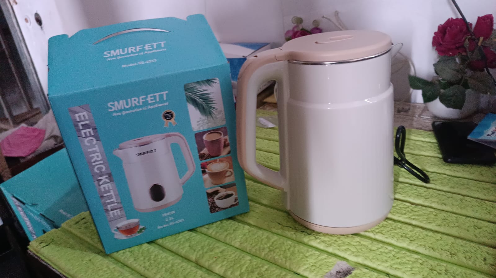Double Wall Stainless Steel Electric Cordless Tea Kettle (1500W / 2.3 Ltr.)-Home & Kitchen-AniGuess-AniGuess