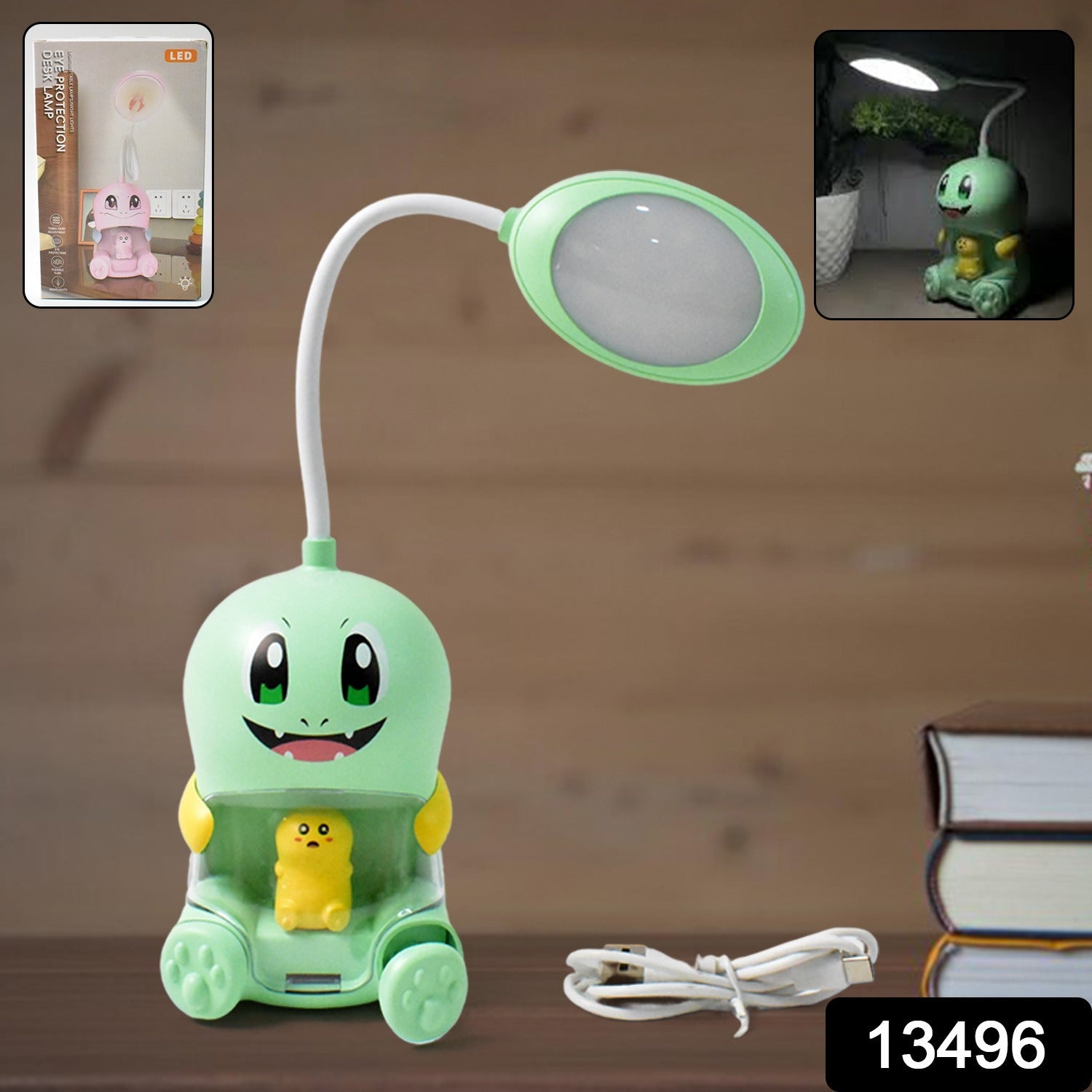 Cartoon LED Desk Light, LED Lamps Button Control (1 Pc / Mix Color)-Electronics-AniGuess-AniGuess
