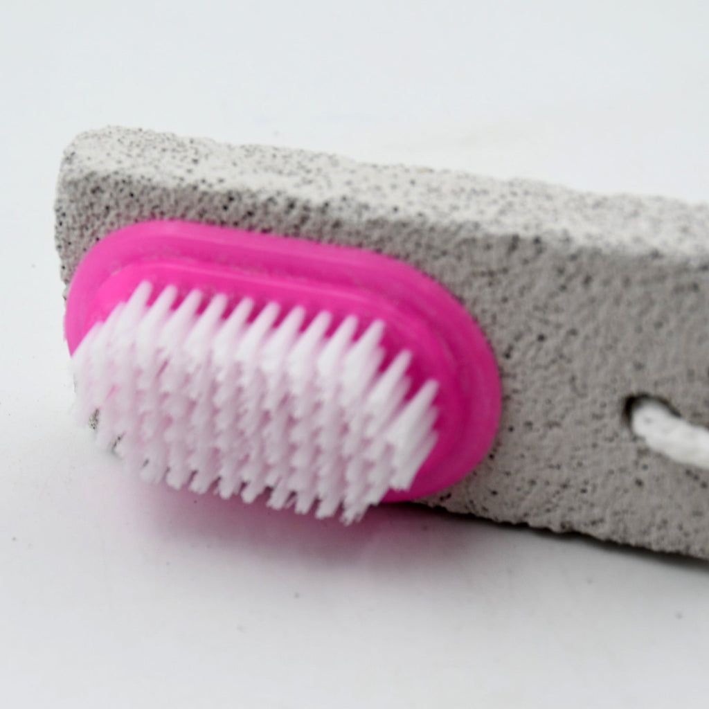 Hand and Foot Brush with pumice stone to Remove Dead Skin & Callus Stone Foot Scrubber Pedicure Brush For Dead Skin-Health & Personal Care-AniGuess-AniGuess