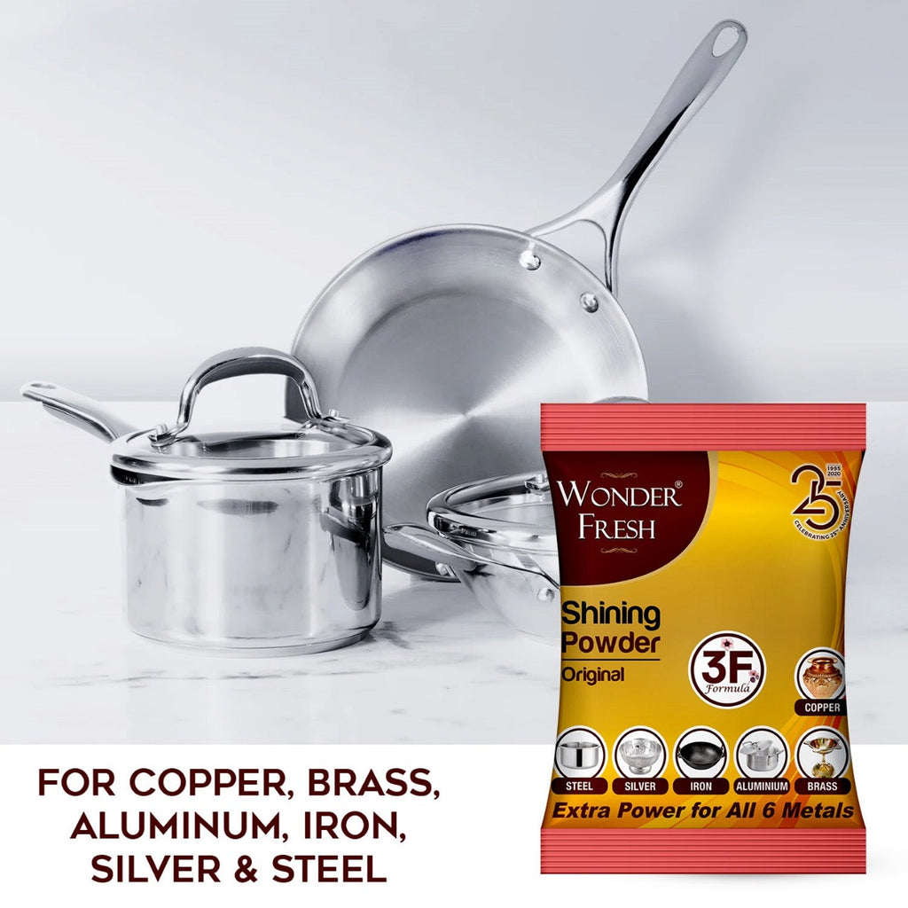 Shining Powder Cleans Polishes Copper Brass Silver Aluminum Iron Steel Removes 200 GM-Health & Personal Care-AniGuess-AniGuess