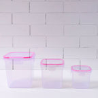 Kitchen Storage Container Set Of 3 Pcs (1500, 1000, 500 ML)