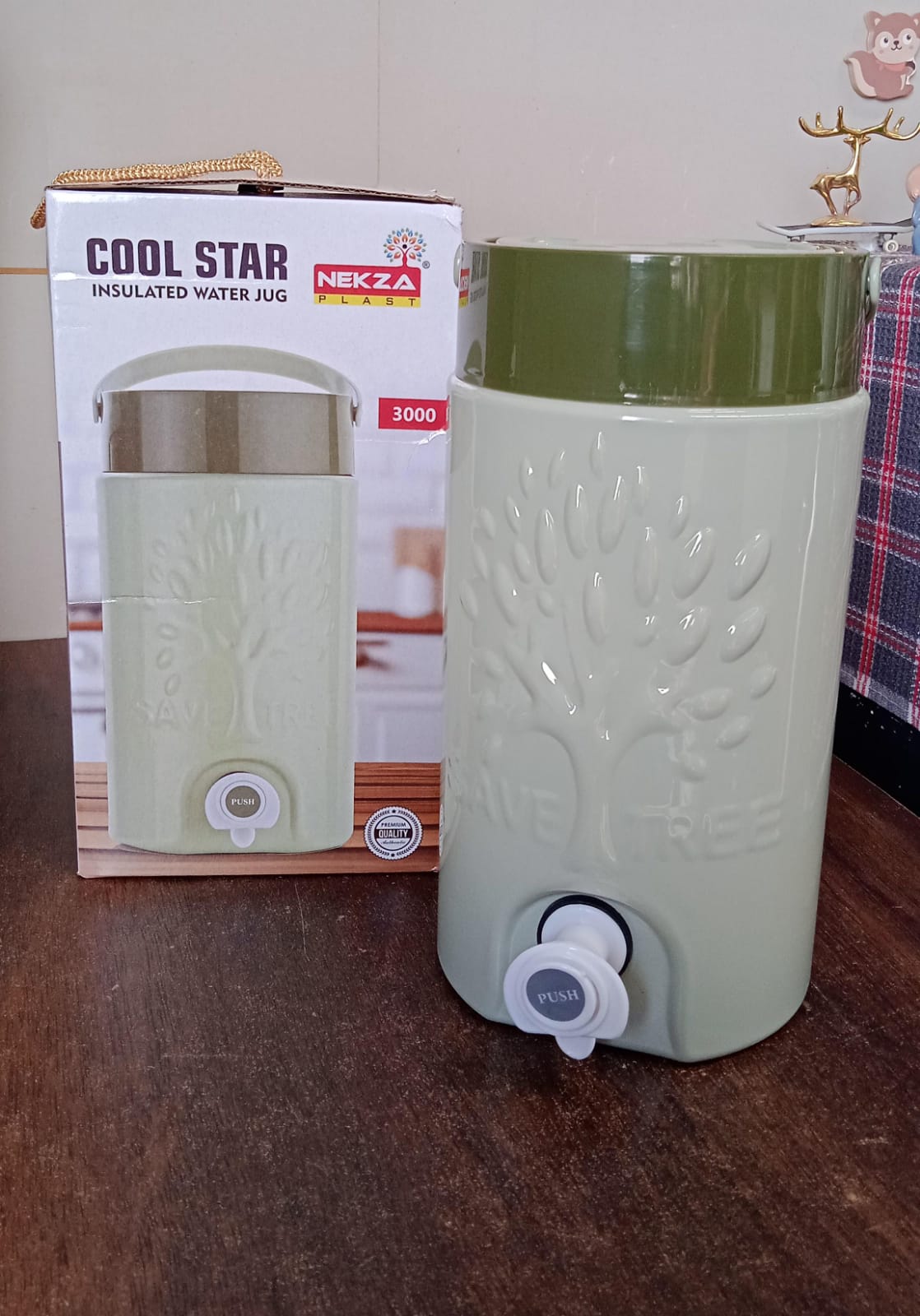 Insulated Water Jug with Tap (2000ml): Leakproof, Travel Cooler-Home & Kitchen-AniGuess-AniGuess