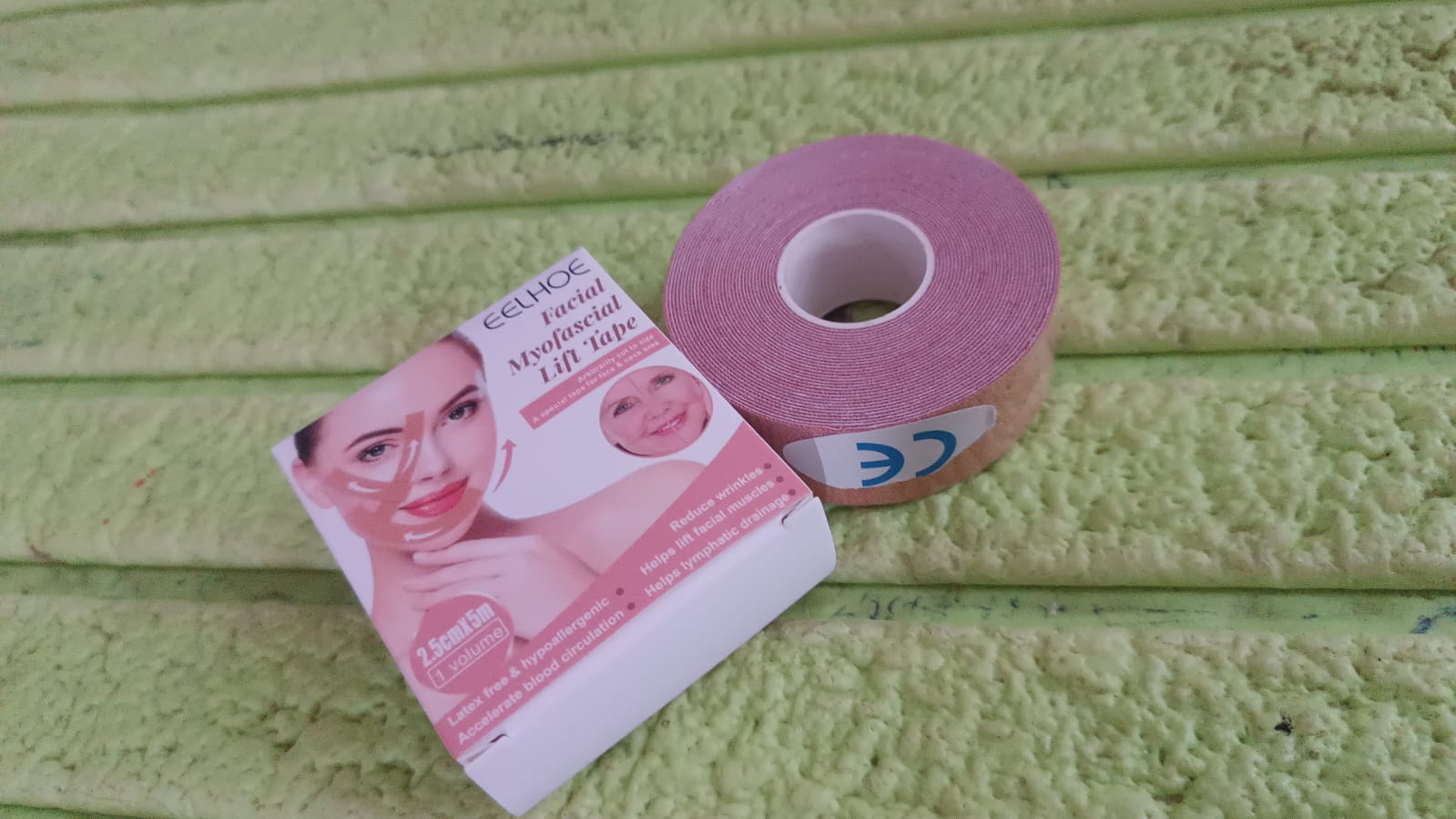 Face Lifting Tape, Myofascial Face Tightening Tape, 2.5 cm x 5 m (1 Pc)-Health & Personal Care-AniGuess-AniGuess
