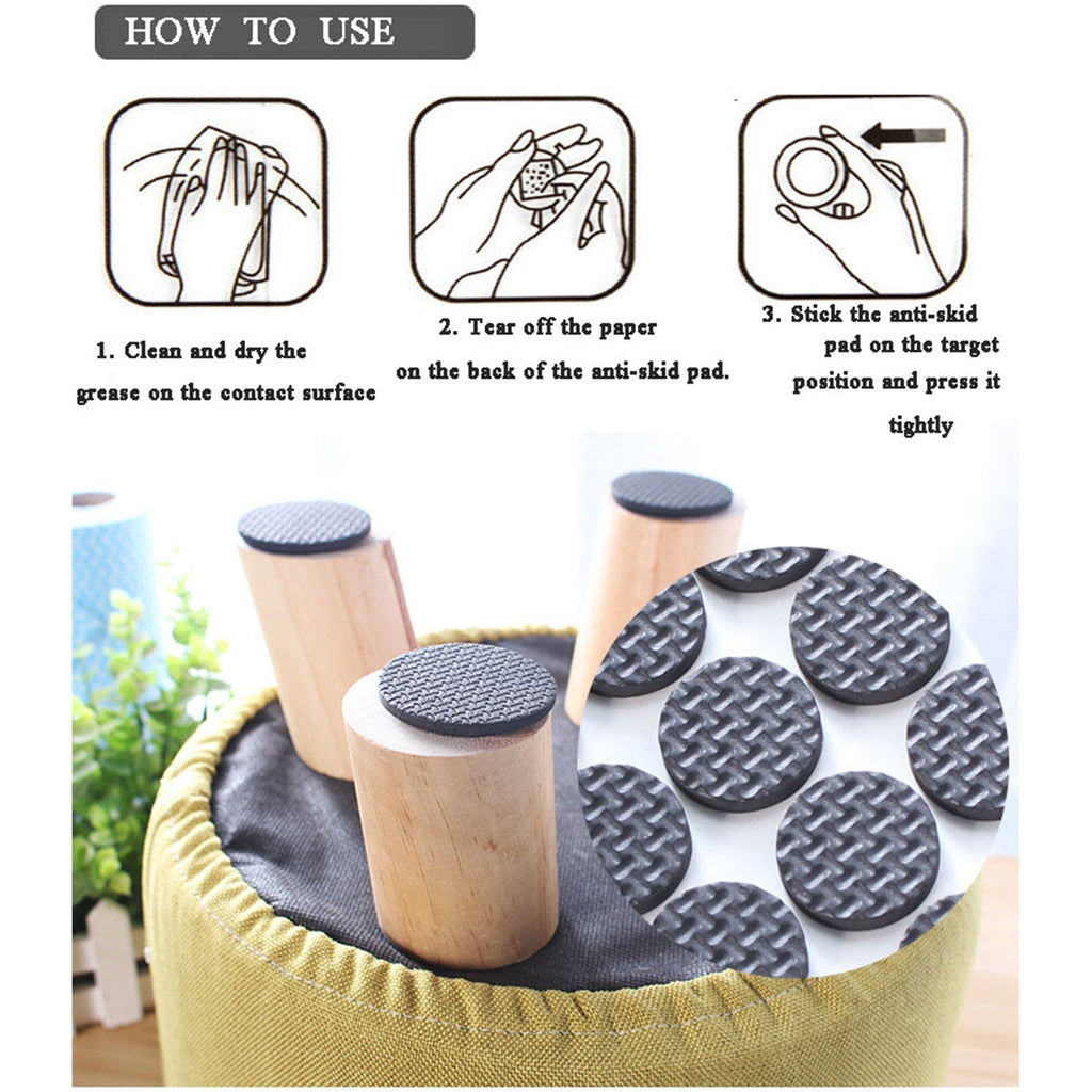28 pc Rubber furniture Pads Self Sticking Non Slip Furniture Noise Insulation Pads-Home Improvement-AniGuess-AniGuess