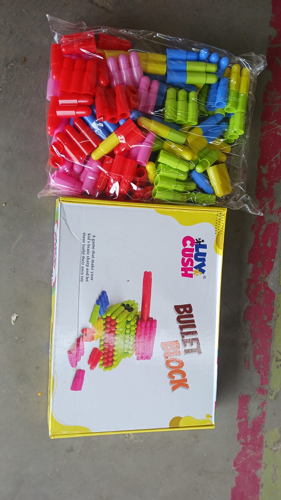 Bullet Blocks Intelligent Kids Creative Bullets Shaped Building (Approx 88 Pcs)-Toys & Games-AniGuess-AniGuess