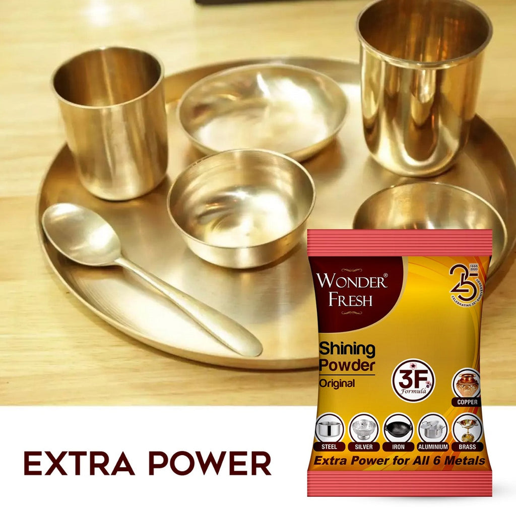 Shining Powder Cleans Polishes Copper Brass Silver Aluminum Iron Steel Removes 200 GM-Health & Personal Care-AniGuess-AniGuess