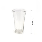 Set of 6 clear juice glasses
