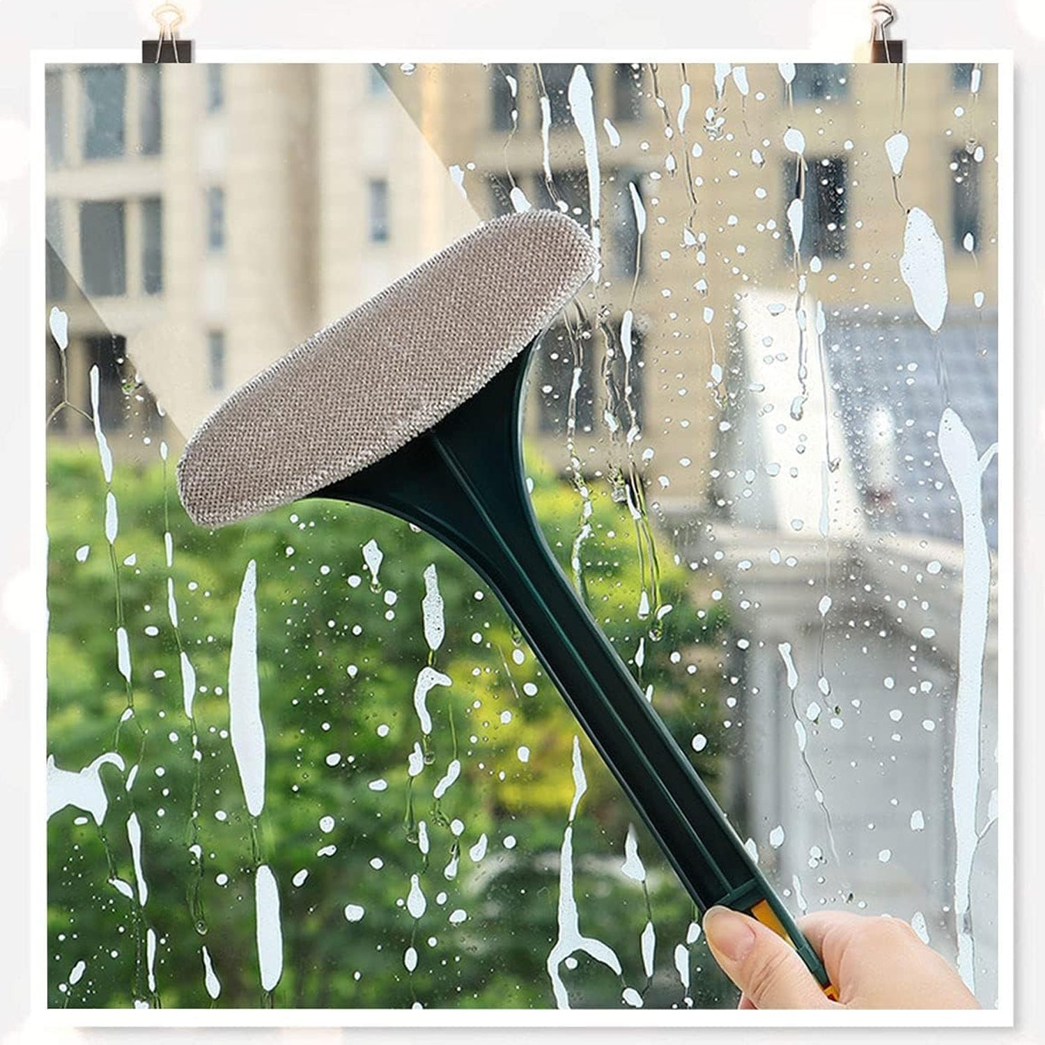 2-in-1 Mesh Cleaning Brush & Wiper with Extended Handle – Window Cleaner (1 Pc)-Industrial & Scientific-AniGuess-AniGuess