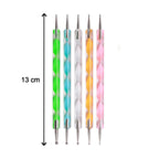 Nail Art Point Pen and Set Used by Women's for Their Fashion Purposes (Pack of 5Pcs)