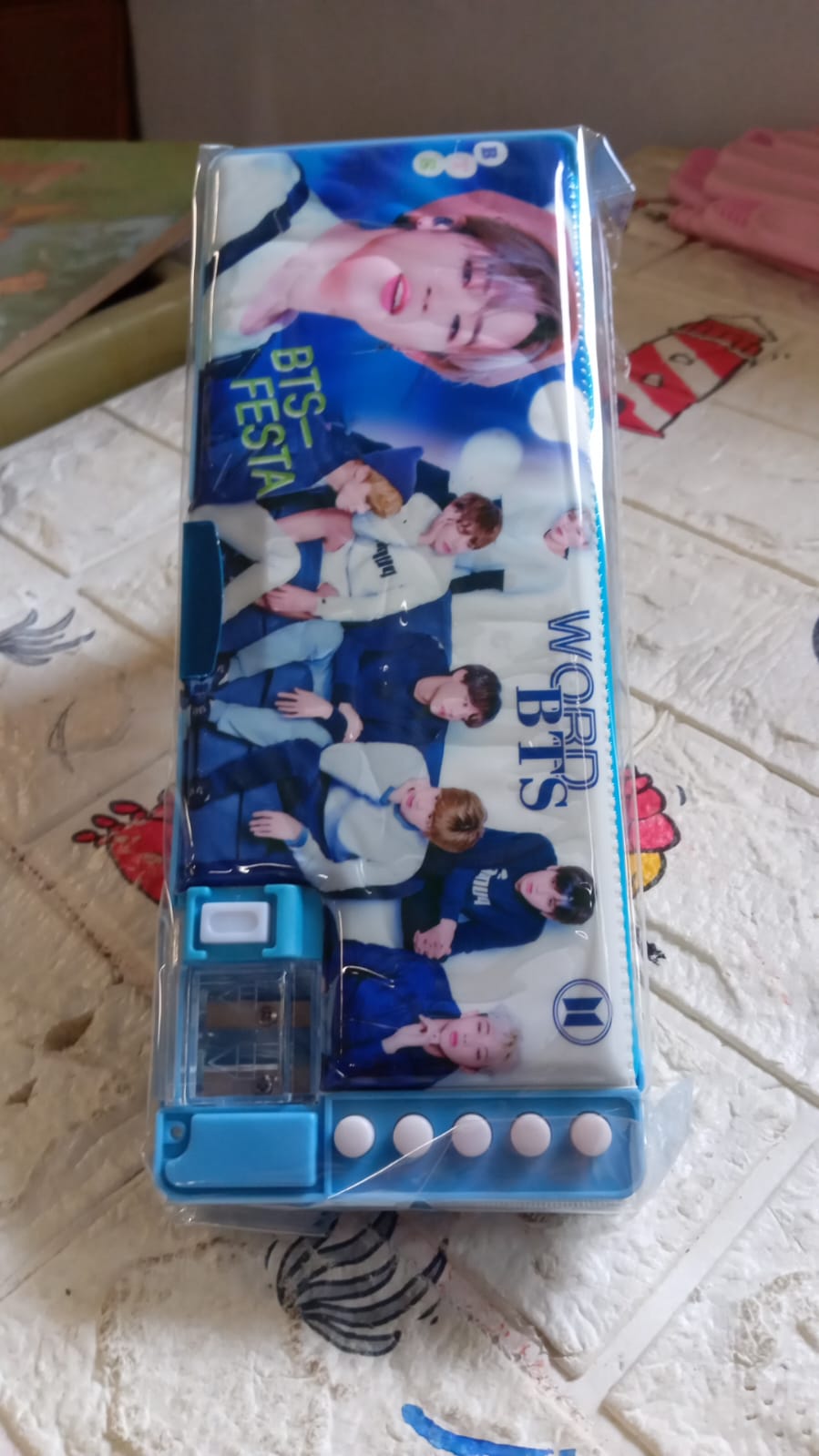 Multipurpose Compass Box (2 Compartments): Cartoon Pencil Case for Kids-Stationery-AniGuess-AniGuess