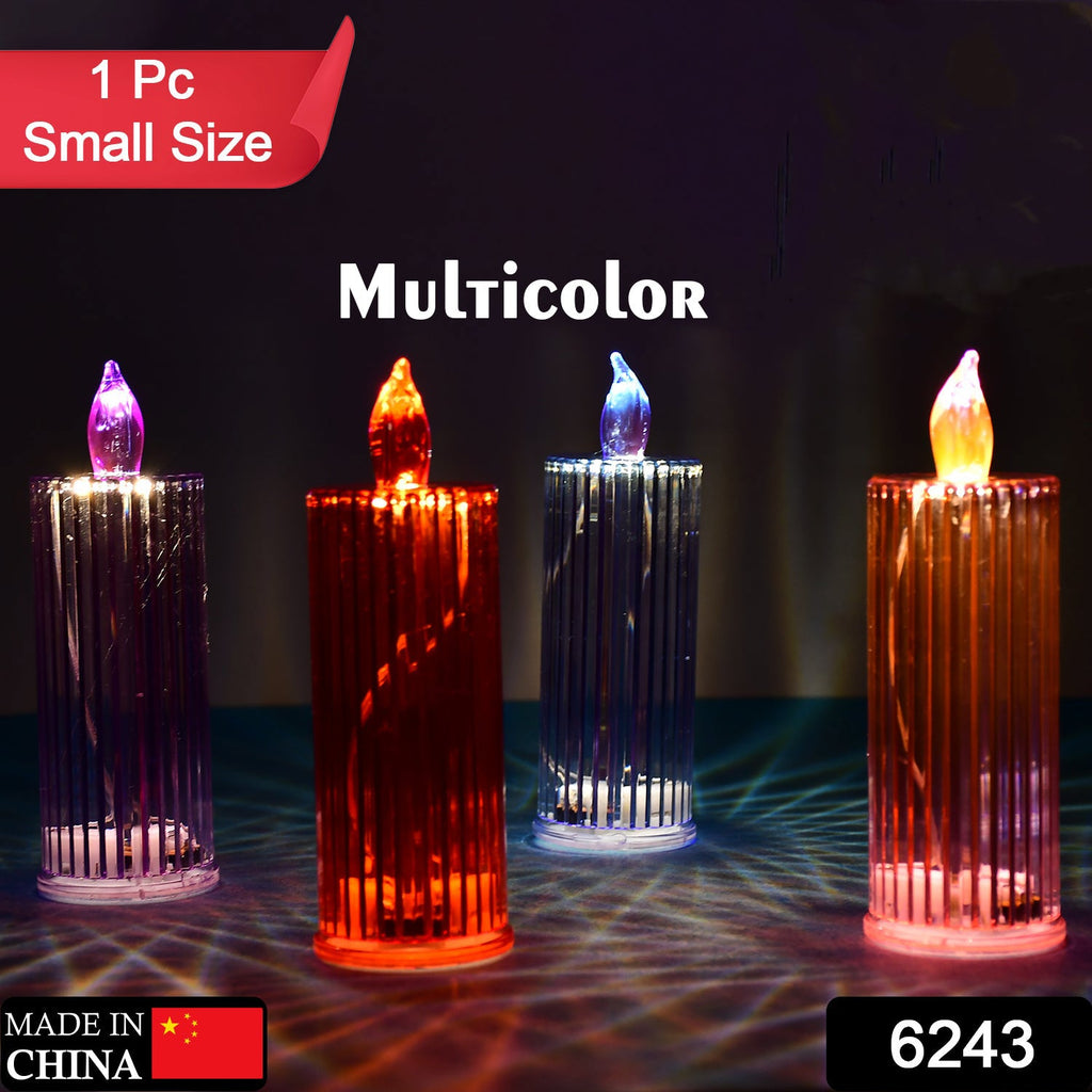 Big Simple Candles for Home Decoration, Crystal Candle Lights, Diwali (Multicolor)-Home Improvement-AniGuess-AniGuess