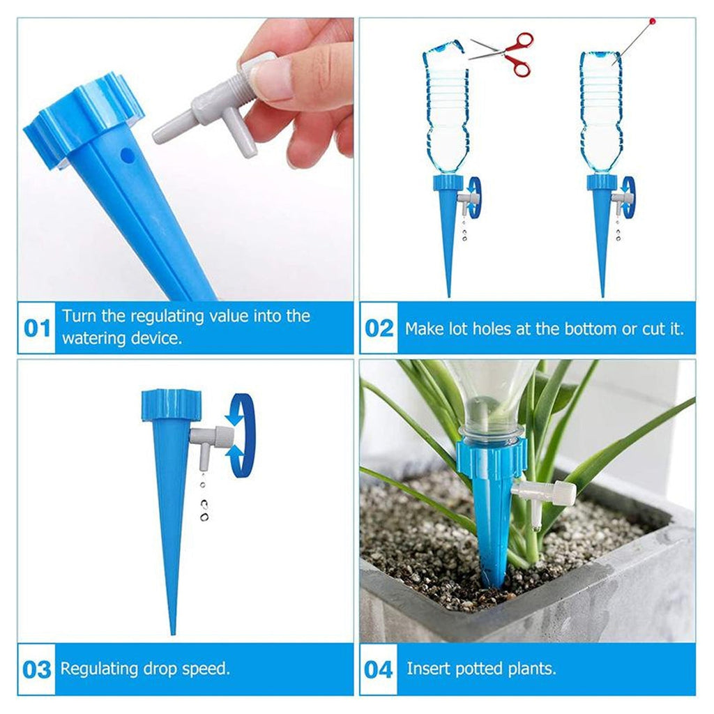 Plant Watering Spikes Sprinkler self Watering Spikes Water dripper for Plants-Outdoor Living-AniGuess-AniGuess
