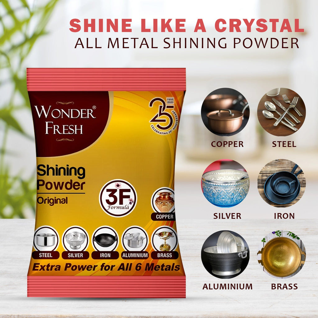 Shining Powder Cleans Polishes Copper Brass Silver Aluminum Iron Steel Removes 200 GM-Health & Personal Care-AniGuess-AniGuess