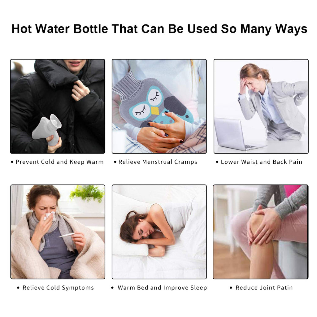 Doremon Hot Water Bag for Pain Relief & Warmth with Cover-Health & Personal Care-AniGuess-AniGuess