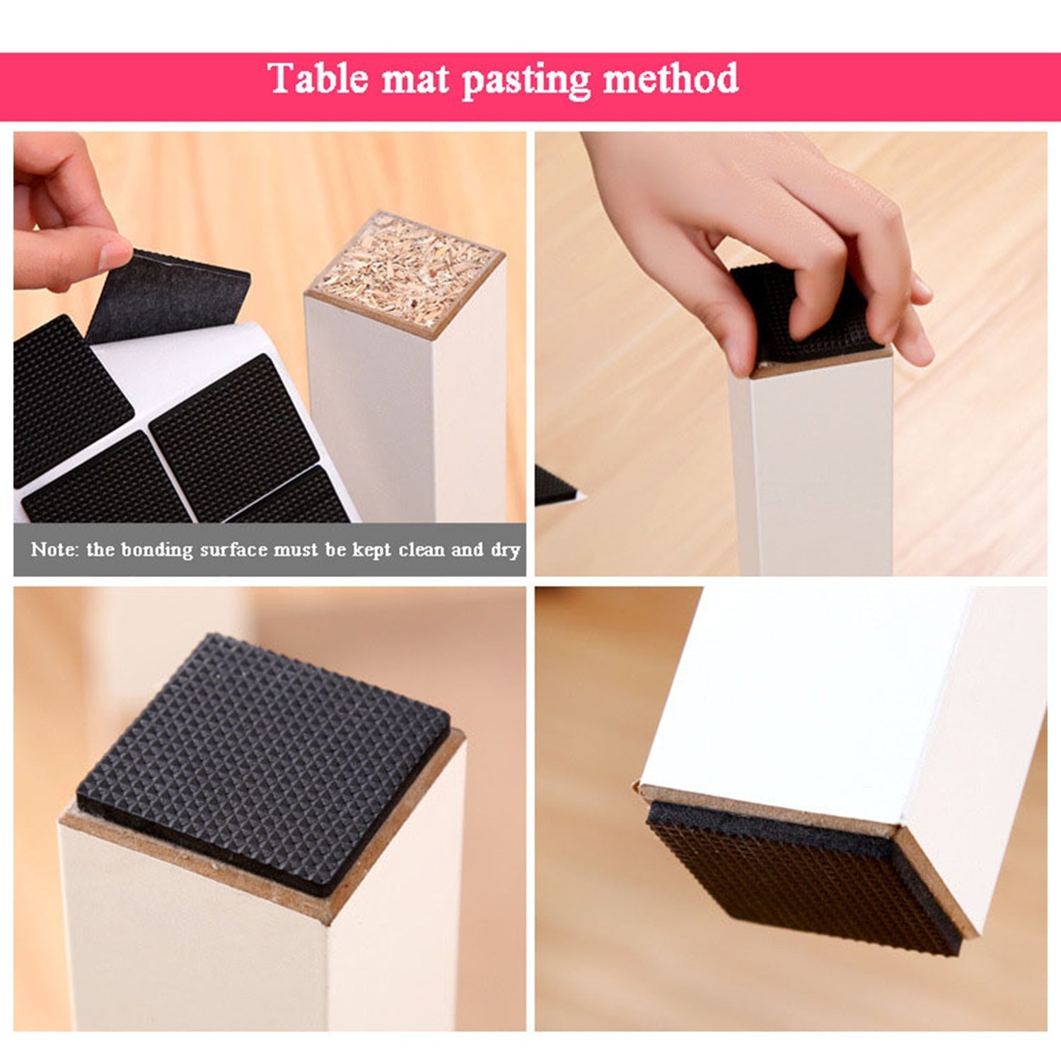 28 pc Rubber furniture Pads Self Sticking Non Slip Furniture Noise Insulation Pads-Home Improvement-AniGuess-AniGuess
