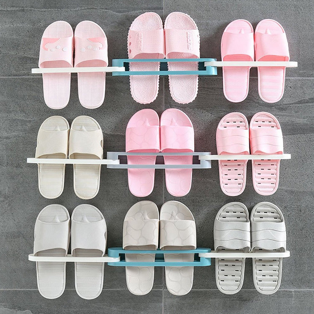 Multifunction Folding Slippers / Shoes Hanger Organizer Rack-Home Improvement-AniGuess-AniGuess