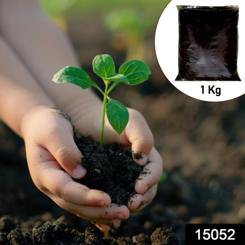 Organic Vermicompost Black Soil for Plants Health Manure (1 KG Approx)-Garden & Outdoors-AniGuess-AniGuess