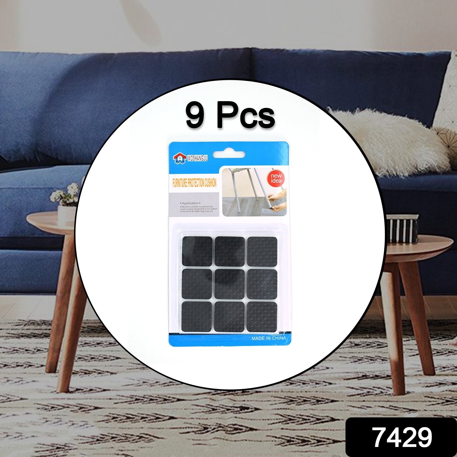 Furniture Protection Pad Furniture Anti Slip Floor Protection (9 Pcs Set)-Home Improvement-AniGuess-AniGuess