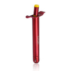 Ergonomic stainless steel lighter with a long handle for easy reach.