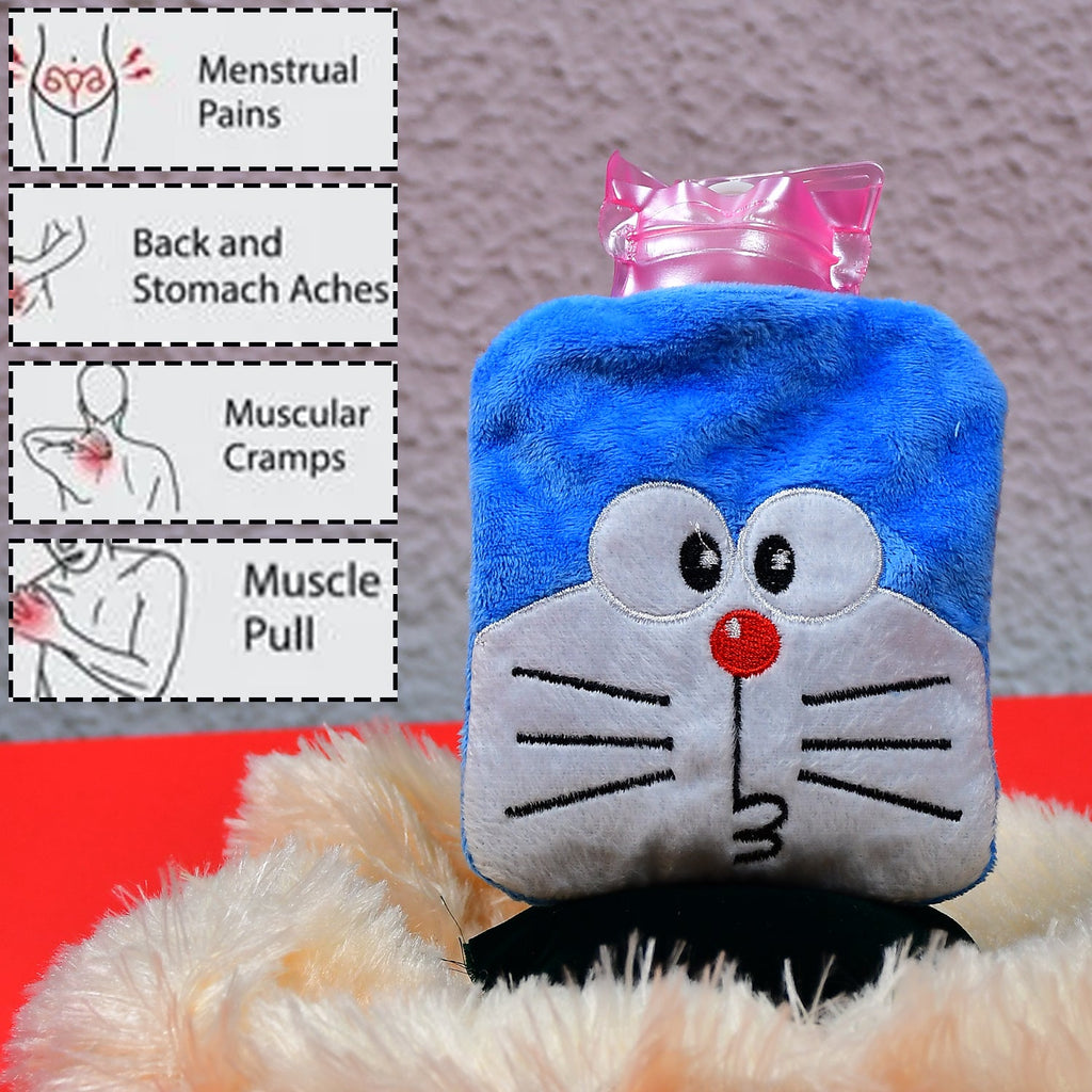 Doremon Hot Water Bag for Pain Relief & Warmth with Cover-Health & Personal Care-AniGuess-AniGuess