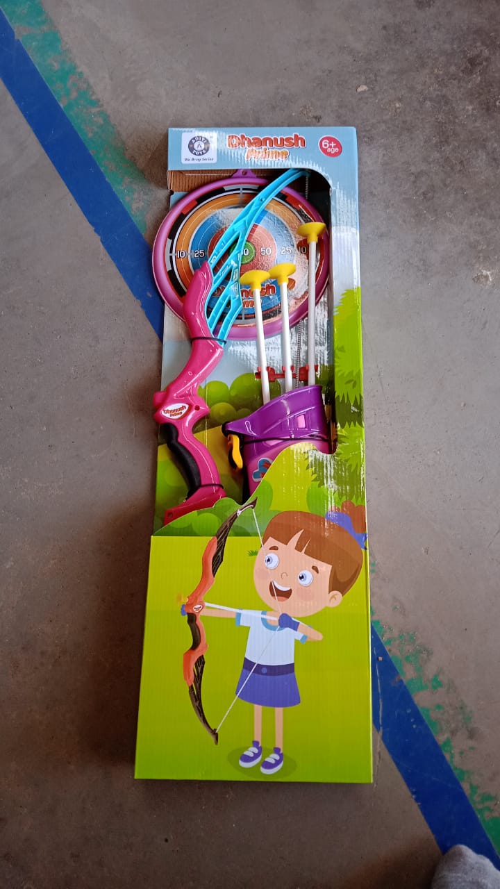 Arrow Big & Archery Toy (1 Dhanush, 3 Arrow, 1 Target, 1 Arrow Holder / 1 Set)-Toys & Games-AniGuess-AniGuess