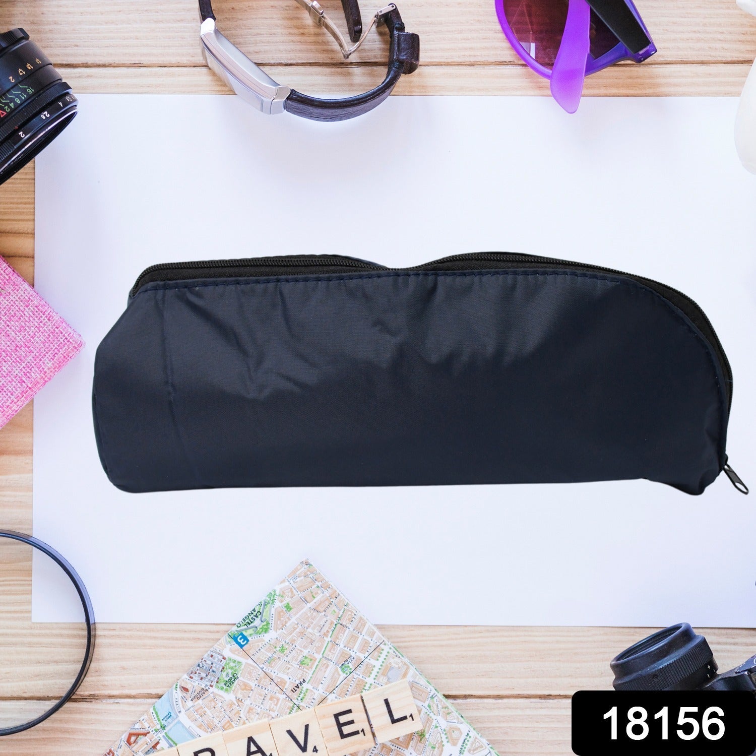 Reusable Multipurpose Washable Pouch Pen Stationary Case Travel (1 Pc)-Office Products-AniGuess-AniGuess