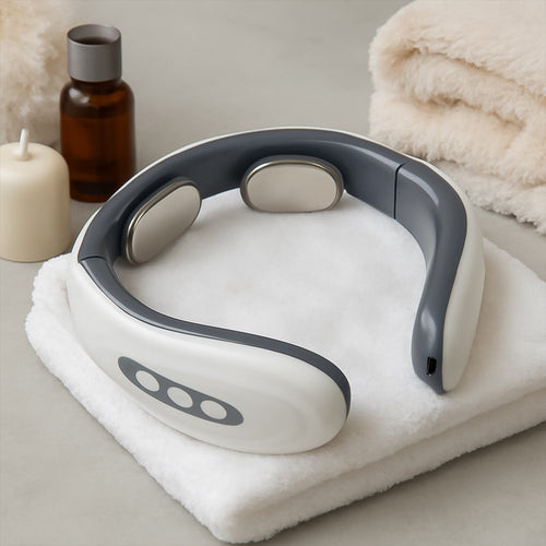 2 Heads Smart Electric Neck and Back Pulse Massager (1 Pc / Mix Design)-Electronics-AniGuess-AniGuess