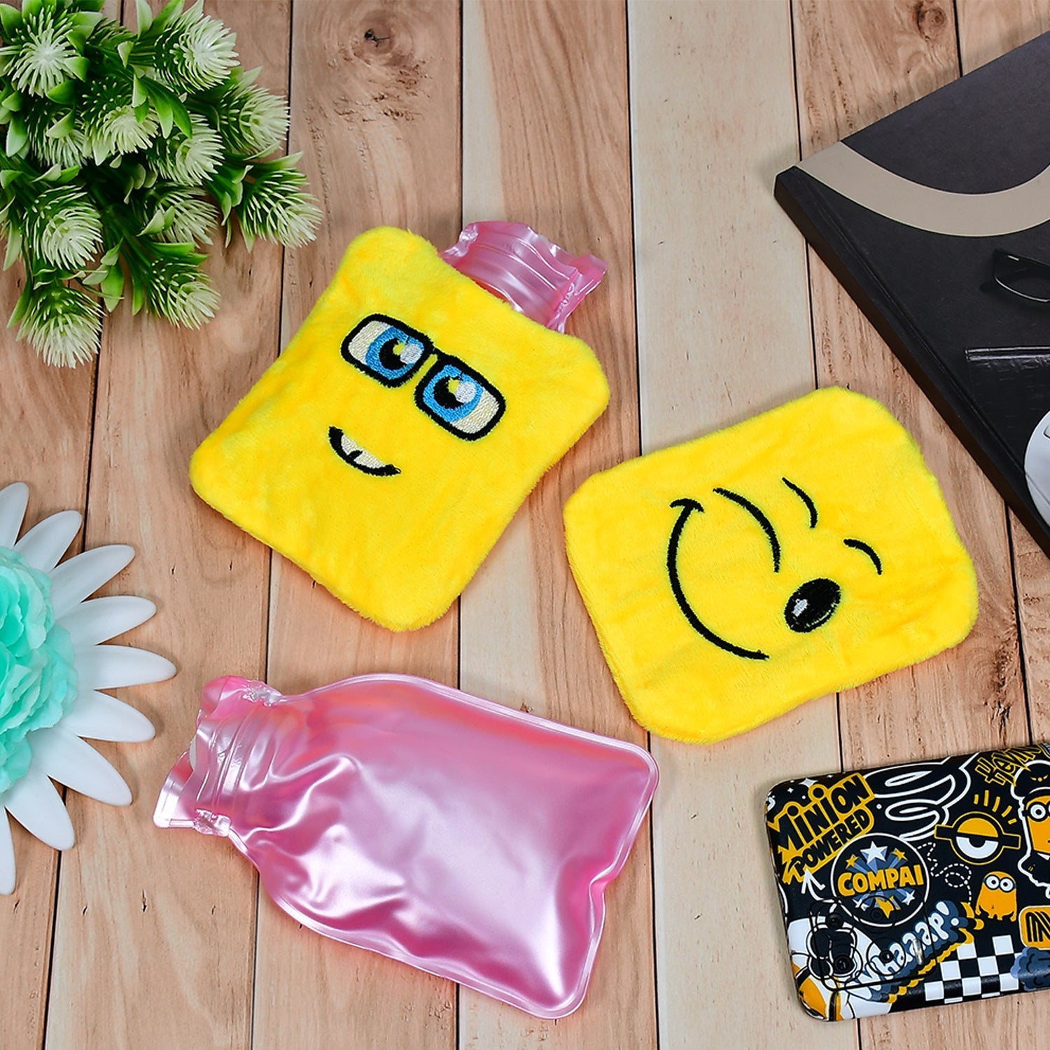 Mix design Fun Emoji Relief (1 Pc): Mini Hot Water Bag for Aches & Pains