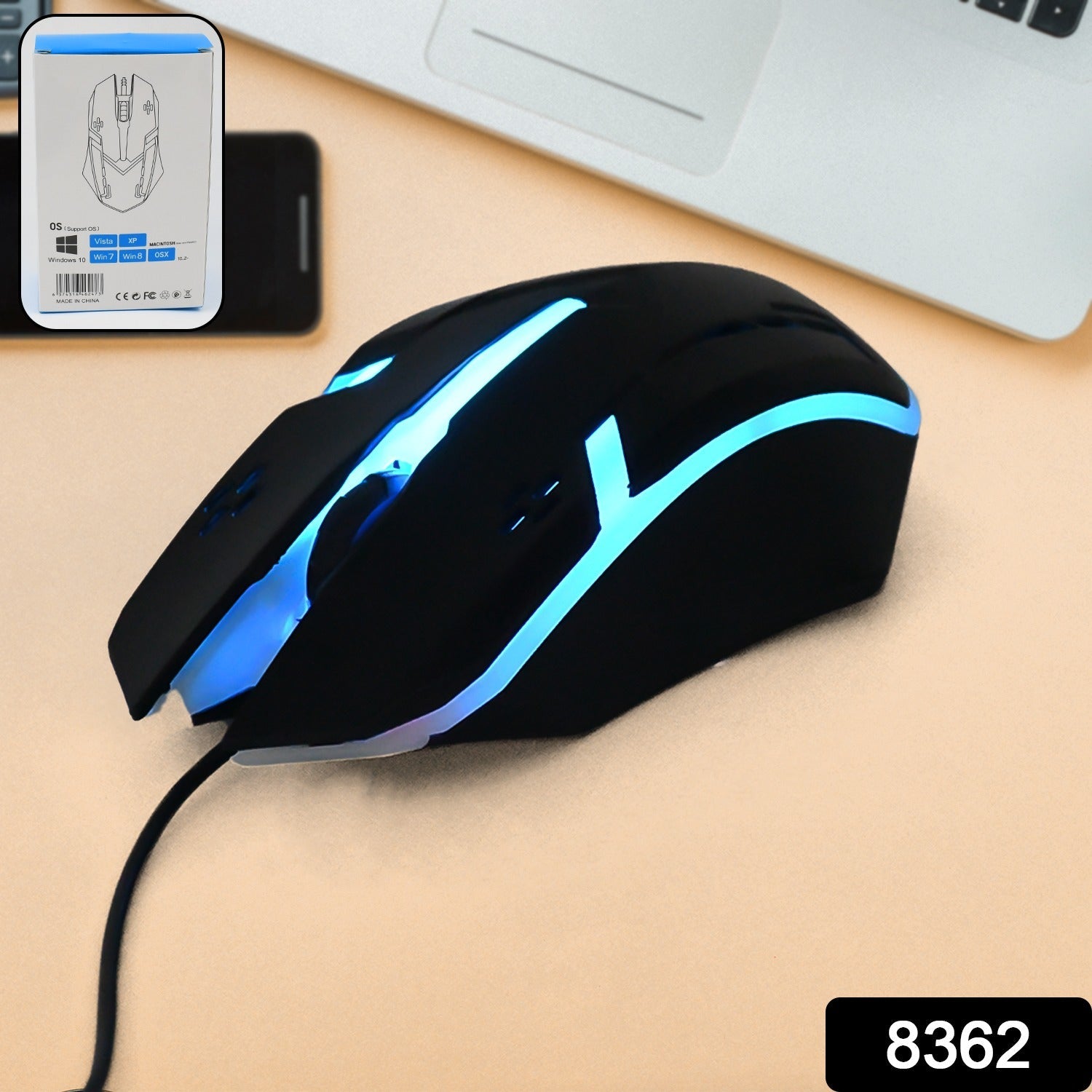 Computer / Laptop USB Wired Optical Mouse (1 Pc)-Computers & Accessories-AniGuess-AniGuess