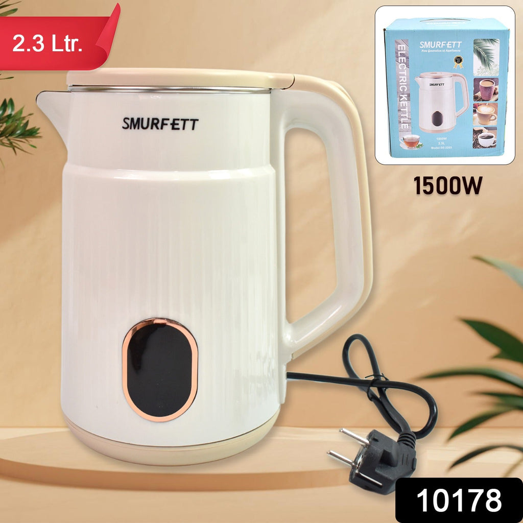 Double Wall Stainless Steel Electric Cordless Tea Kettle (1500W / 2.3 Ltr.)-Home & Kitchen-AniGuess-AniGuess