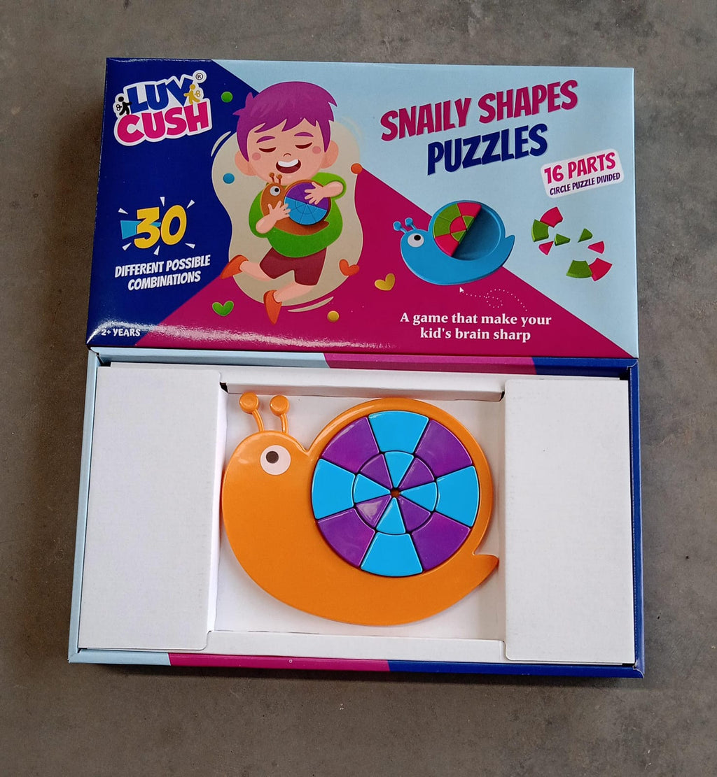 Mini Snail Puzzle – STEM Educational Toy, Puzzle Games for Ages 3-6 (Mix Color)-Toys & Games-AniGuess-AniGuess