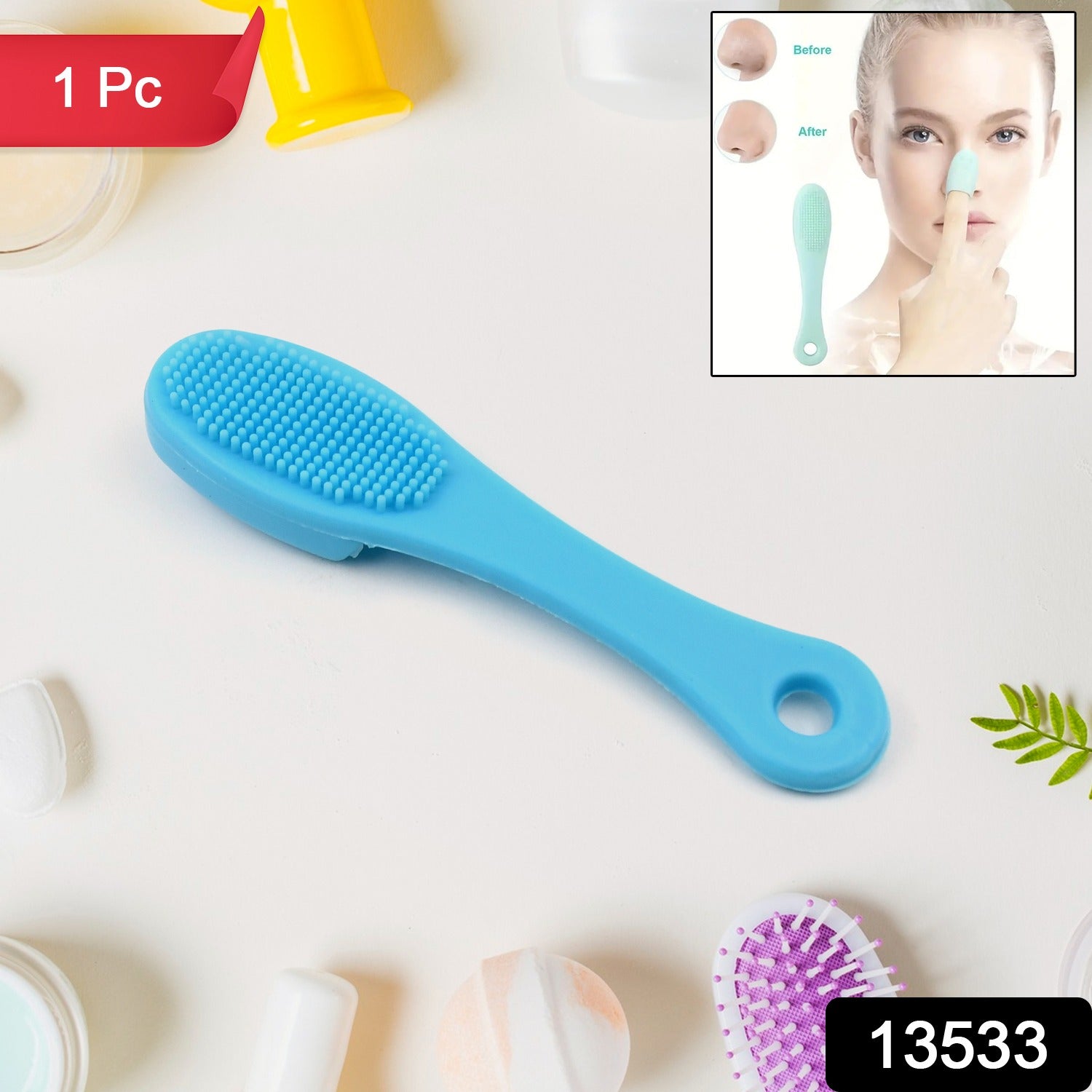 Silicone Makeup Cleaning Tool – Finger Brush Facial Cleansing Scrubber (1 Pc)-Health & Beauty Accessories-AniGuess-AniGuess
