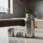 Durable stainless steel baby milk feeder